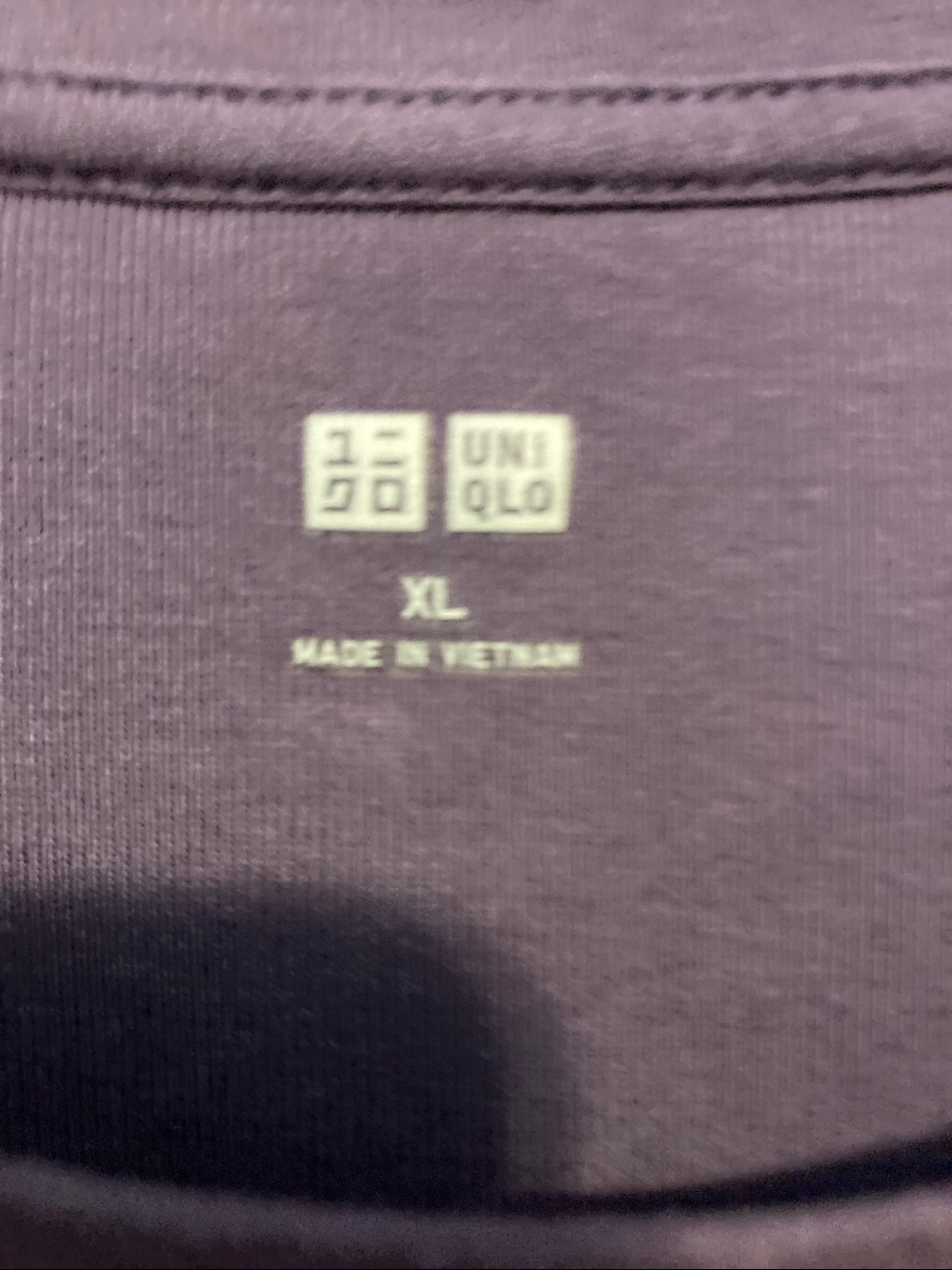 Uniqlo Women's Long Sleeve Crew Tee — Plum Purple - Picture 3 of 3